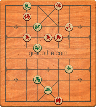 Bàn cờ tướng bài tập Cờ Tướng Khó Nhất màn 3 ván 65 - Độ khó Khó