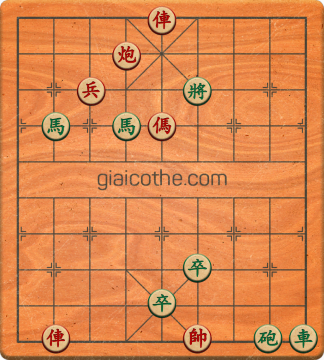 Bàn cờ tướng bài tập Cờ Tướng Khó Nhất màn 3 ván 7 - Độ khó Khó