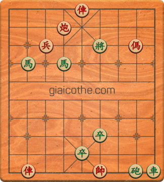 Bàn cờ tướng bài tập Cờ Tướng Khó Nhất màn 3 ván 70 - Độ khó Khó