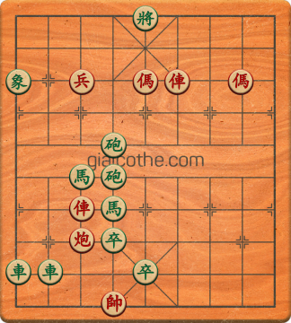 Bàn cờ tướng bài tập Cờ Tướng Khó Nhất màn 3 ván 72 - Độ khó Khó