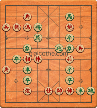 Bàn cờ tướng bài tập Cờ Tướng Khó Nhất màn 3 ván 73 - Độ khó Khó