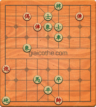 Bàn cờ tướng bài tập Cờ Tướng Khó Nhất màn 3 ván 76 - Độ khó Khó