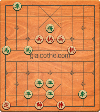 Bàn cờ tướng bài tập Cờ Tướng Khó Nhất màn 3 ván 79 - Độ khó Khó