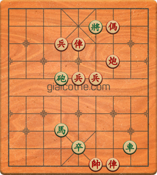 Bàn cờ tướng bài tập Cờ Tướng Khó Nhất màn 3 ván 8 - Độ khó Khó