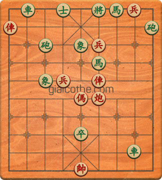 Bàn cờ tướng bài tập Cờ Tướng Khó Nhất màn 3 ván 81 - Độ khó Khó