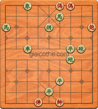 Bàn cờ tướng bài tập Cờ Tướng Khó Nhất màn 3 ván 85 - Độ khó Khó