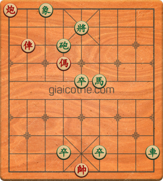 Bàn cờ tướng bài tập Cờ Tướng Khó Nhất màn 3 ván 96 - Độ khó Khó