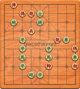 Bàn cờ tướng bài tập Cờ Tướng Khó Nhất màn 4 ván 15 - Độ khó Khó