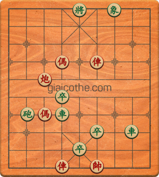 Bàn cờ tướng bài tập Cờ Tướng Khó Nhất màn 4 ván 16 - Độ khó Khó