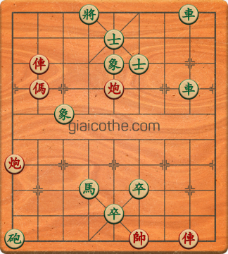 Bàn cờ tướng bài tập Cờ Tướng Khó Nhất màn 4 ván 17 - Độ khó Khó