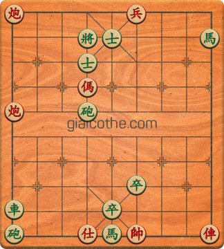 Bàn cờ tướng bài tập Cờ Tướng Khó Nhất màn 4 ván 19 - Độ khó Khó