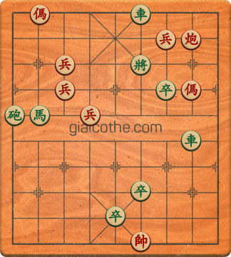 Bàn cờ tướng bài tập Cờ Tướng Khó Nhất màn 4 ván 20 - Độ khó Khó