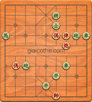 Bàn cờ tướng bài tập Cờ Tướng Khó Nhất màn 4 ván 25 - Độ khó Khó