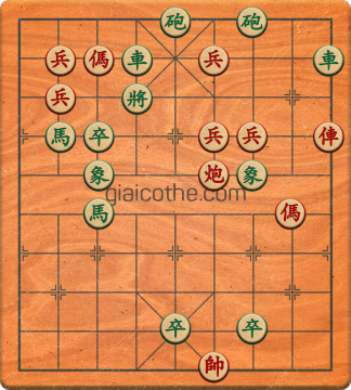 Bàn cờ tướng bài tập Cờ Tướng Khó Nhất màn 4 ván 26 - Độ khó Khó