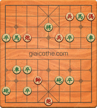 Bàn cờ tướng bài tập Cờ Tướng Khó Nhất màn 4 ván 29 - Độ khó Khó