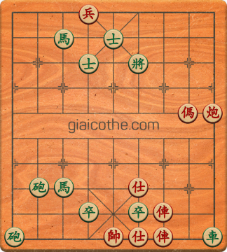 Bàn cờ tướng bài tập Cờ Tướng Khó Nhất màn 4 ván 32 - Độ khó Khó