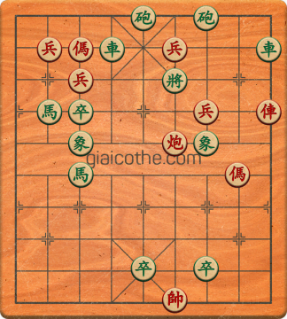 Bàn cờ tướng bài tập Cờ Tướng Khó Nhất màn 4 ván 34 - Độ khó Khó