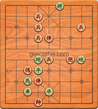 Bàn cờ tướng bài tập Cờ Tướng Khó Nhất màn 4 ván 36 - Độ khó Khó