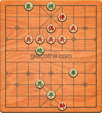 Bàn cờ tướng bài tập Cờ Tướng Khó Nhất màn 4 ván 37 - Độ khó Khó