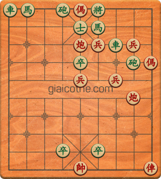 Bàn cờ tướng bài tập Cờ Tướng Khó Nhất màn 4 ván 38 - Độ khó Khó