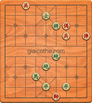 Bàn cờ tướng bài tập Cờ Tướng Khó Nhất màn 4 ván 4 - Độ khó Khó