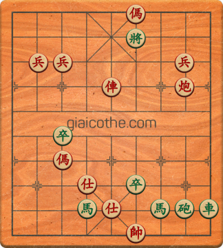 Bàn cờ tướng bài tập Cờ Tướng Khó Nhất màn 4 ván 40 - Độ khó Khó