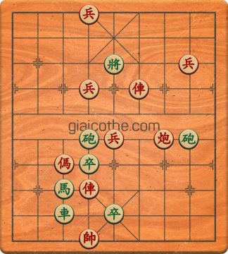 Bàn cờ tướng bài tập Cờ Tướng Khó Nhất màn 4 ván 41 - Độ khó Khó