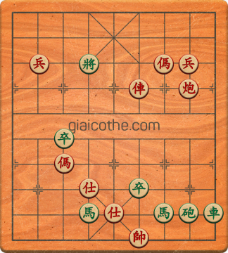 Bàn cờ tướng bài tập Cờ Tướng Khó Nhất màn 4 ván 43 - Độ khó Khó