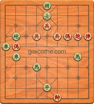 Bàn cờ tướng bài tập Cờ Tướng Khó Nhất màn 4 ván 46 - Độ khó Khó