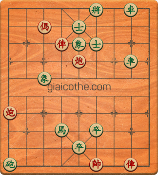 Bàn cờ tướng bài tập Cờ Tướng Khó Nhất màn 4 ván 48 - Độ khó Khó