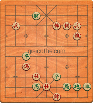 Bàn cờ tướng bài tập Cờ Tướng Khó Nhất màn 4 ván 6 - Độ khó Khó