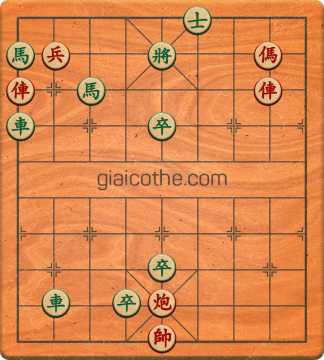 Bàn cờ tướng bài tập Cờ Tướng Khó Nhất màn 4 ván 8 - Độ khó Khó