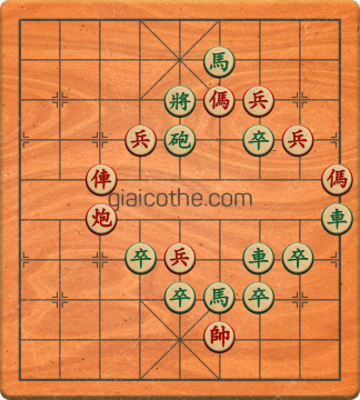 Bàn cờ tướng bài tập Cờ Tướng Khó Nhất màn 5 ván 10 - Độ khó Khó