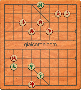Bàn cờ tướng bài tập Cờ Tướng Khó Nhất màn 5 ván 13 - Độ khó Khó