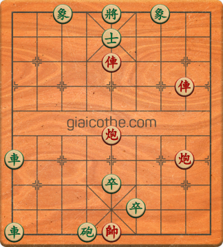 Bàn cờ tướng bài tập Cờ Tướng Khó Nhất màn 5 ván 16 - Độ khó Trung Bình