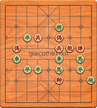 Bàn cờ tướng bài tập Cờ Tướng Khó Nhất màn 5 ván 19 - Độ khó Khó