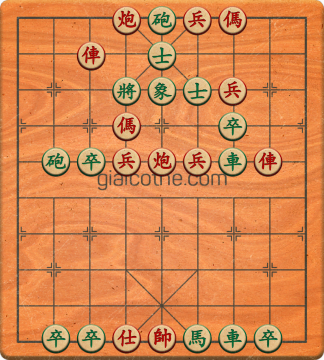 Bàn cờ tướng bài tập Cờ Tướng Khó Nhất màn 5 ván 2 - Độ khó Khó