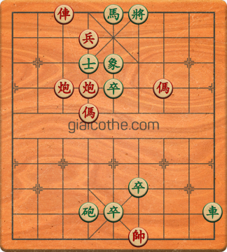 Bàn cờ tướng bài tập Cờ Tướng Khó Nhất màn 5 ván 20 - Độ khó Khó
