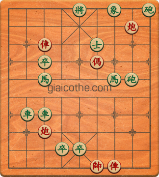 Bàn cờ tướng bài tập Cờ Tướng Khó Nhất màn 5 ván 21 - Độ khó Khó