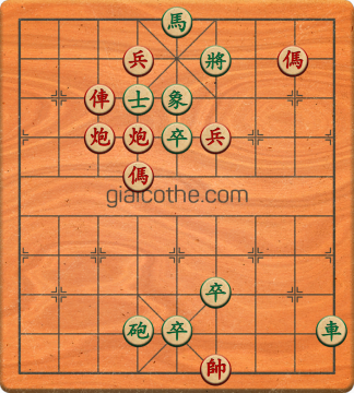 Bàn cờ tướng bài tập Cờ Tướng Khó Nhất màn 5 ván 22 - Độ khó Khó