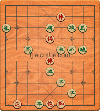 Bàn cờ tướng bài tập Cờ Tướng Khó Nhất màn 5 ván 23 - Độ khó Khó