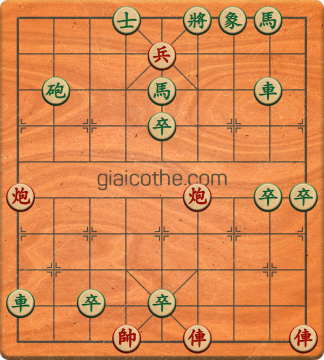 Bàn cờ tướng bài tập Cờ Tướng Khó Nhất màn 5 ván 25 - Độ khó Khó