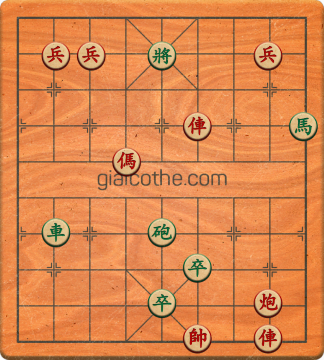 Bàn cờ tướng bài tập Cờ Tướng Khó Nhất màn 5 ván 29 - Độ khó Khó