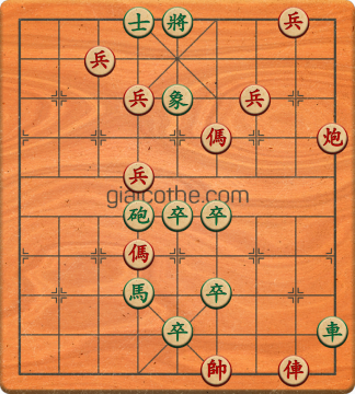 Bàn cờ tướng bài tập Cờ Tướng Khó Nhất màn 5 ván 31 - Độ khó Khó