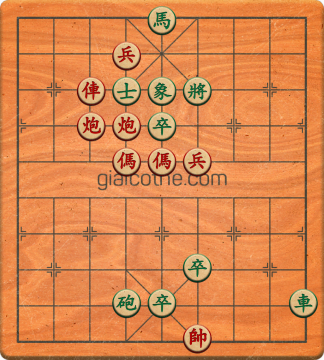 Bàn cờ tướng bài tập Cờ Tướng Khó Nhất màn 5 ván 32 - Độ khó Khó