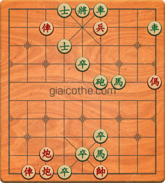 Bàn cờ tướng bài tập Cờ Tướng Khó Nhất màn 5 ván 33 - Độ khó Khó