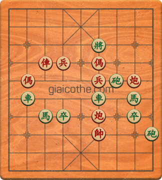 Bàn cờ tướng bài tập Cờ Tướng Khó Nhất màn 5 ván 4 - Độ khó Khó