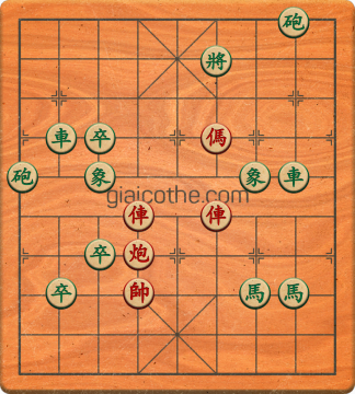 Bàn cờ tướng bài tập Cờ Tướng Khó Nhất màn 5 ván 40 - Độ khó Khó