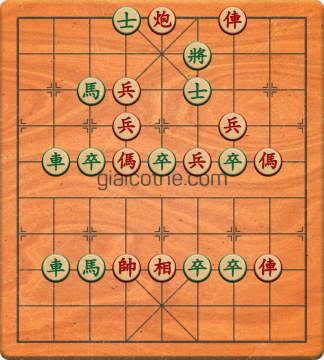 Bàn cờ tướng bài tập Cờ Tướng Khó Nhất màn 5 ván 44 - Độ khó Khó