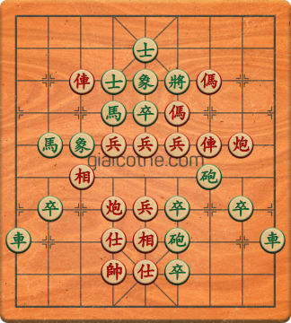 Bàn cờ tướng bài tập Cờ Tướng Khó Nhất màn 5 ván 46 - Độ khó Khó